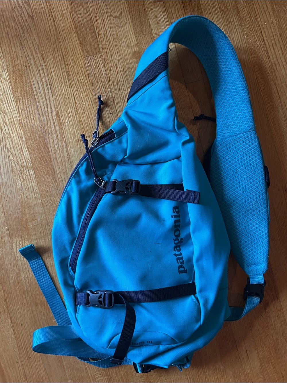 Patagonia Teal Blue Sling Belt Bag